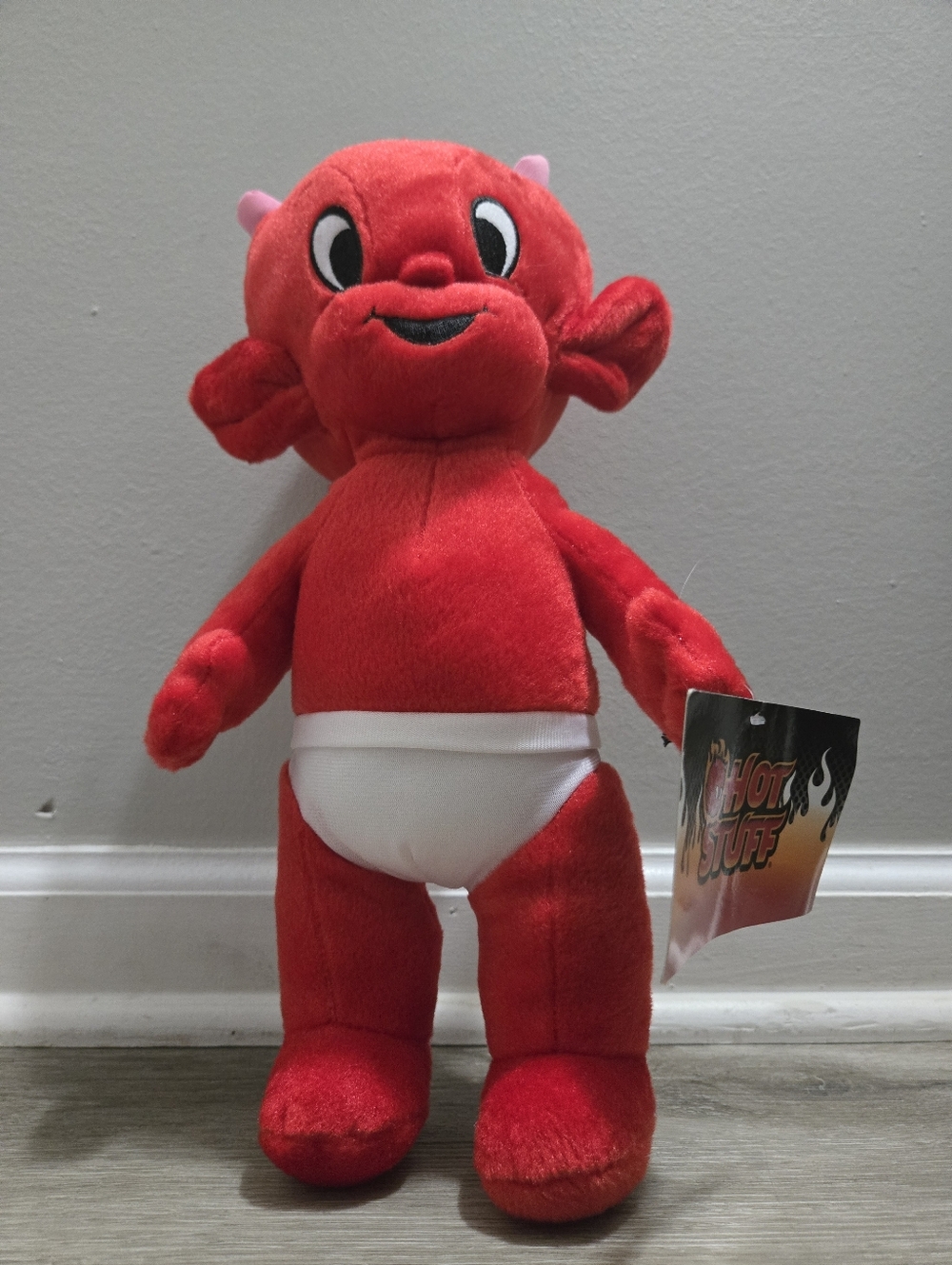 NEW Large Hot Stuff Red Devil Plush Toy 15 inches. NWT - Picture 6 of 9